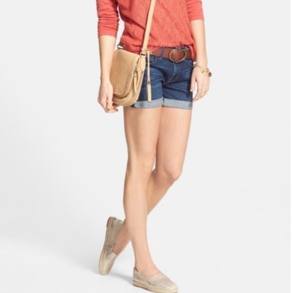 Treasure & Bond Rolled Cuff High-Waist Denim Jean Shorts | Size 32 - Picture 13 of 13
